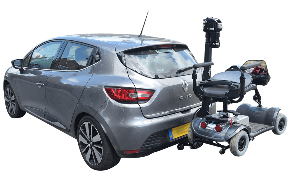 electric wheelchair scooter outside trailer hitch carrier